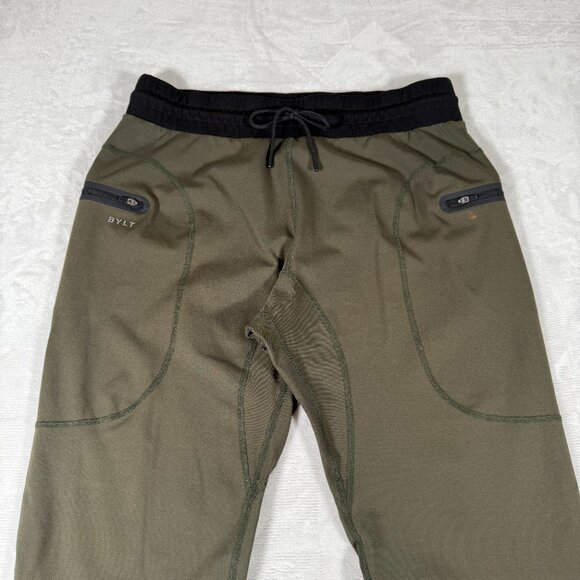 BYLT Premium Jogger Men Size XL Olive Green Drawstring Elastic Waist Pockets - Picture 2 of 11